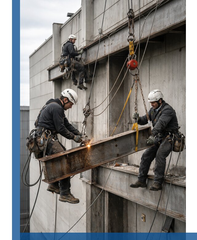 Демонтаж металлоконструкций на высоте в Старом Осколе под ключ