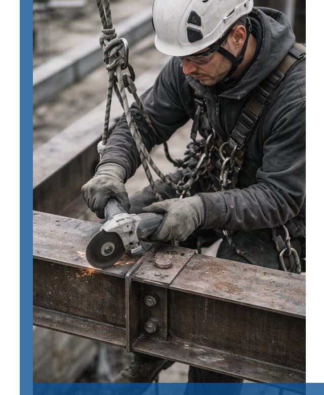 Резка металла на высоте в Старом Осколе для зданий и конструкций