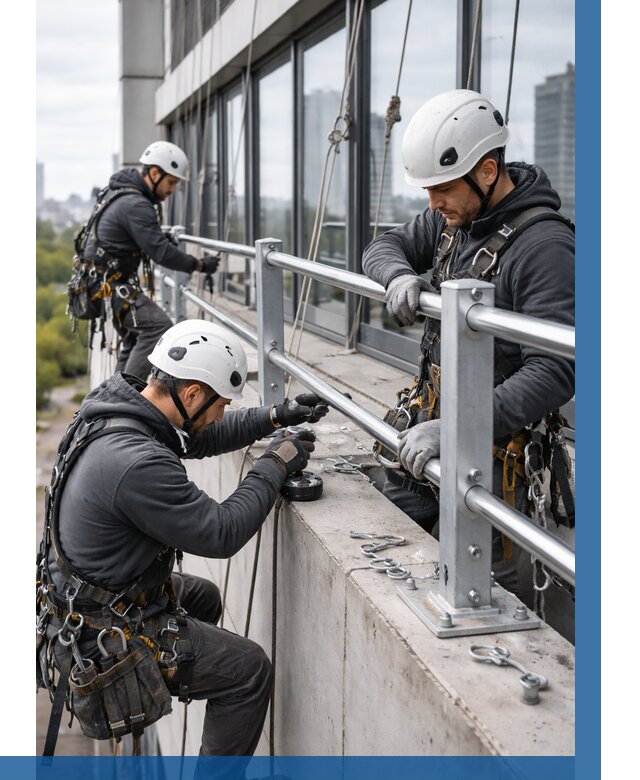 Монтаж ограждений на высоте в Старом Осколе, от 1214 р. | ВЫСОТНИК-Срк