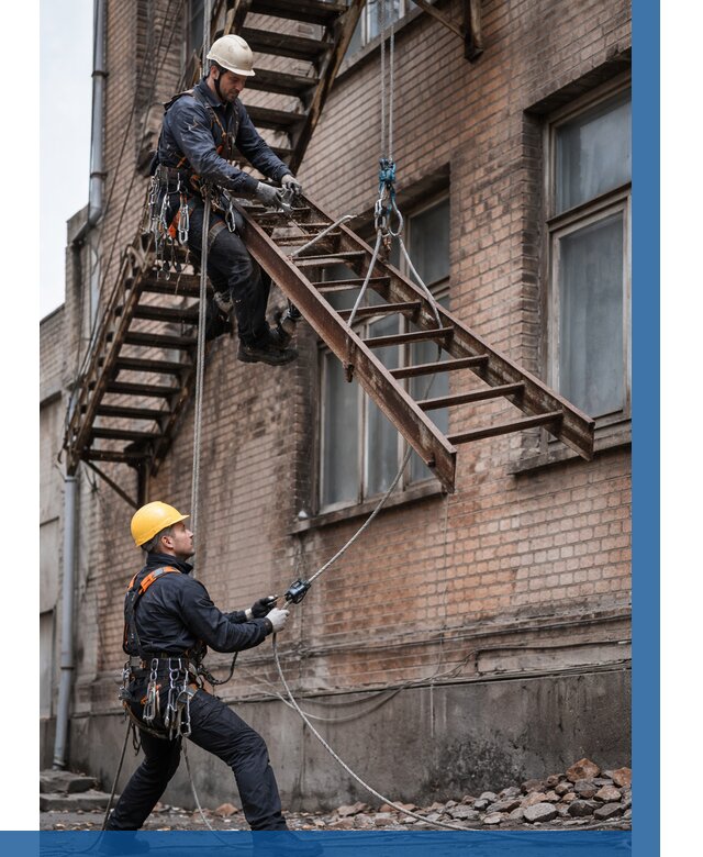 Демонтаж пожарной лестницы в Старом Осколе от 12140 р. | ВЫСОТНИК-Срк