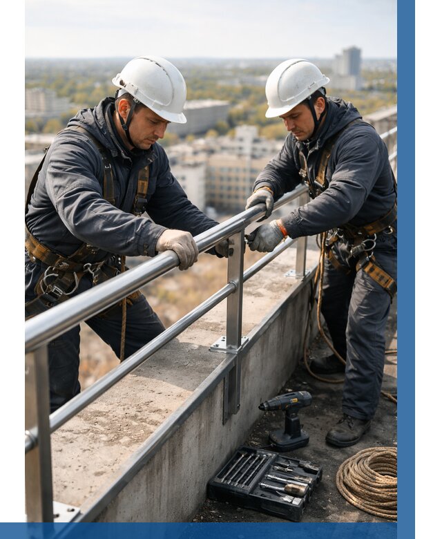 Монтаж перил на высоте в Старом Осколе от 2529 р. | ВЫСОТНИК-Срк