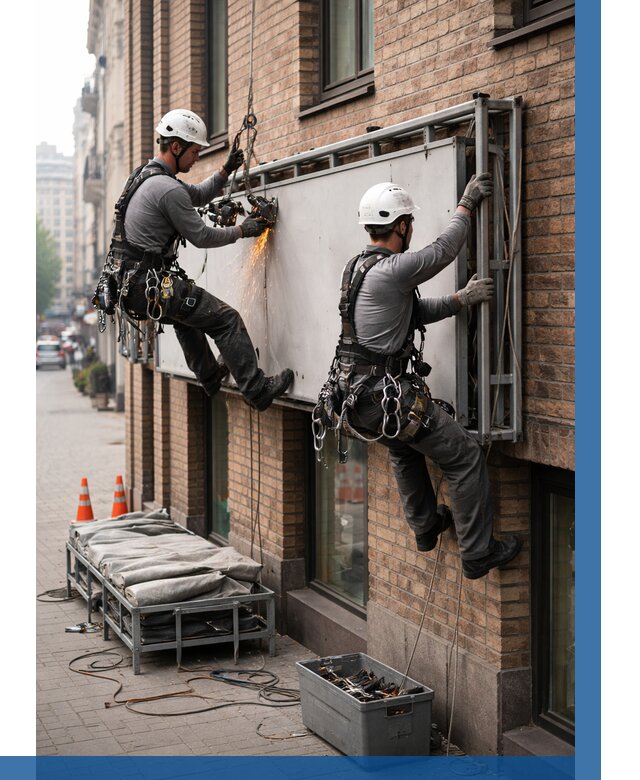 Демонтаж рекламной вывески в Старом Осколе от 6576 р. | ВЫСОТНИК-Срк