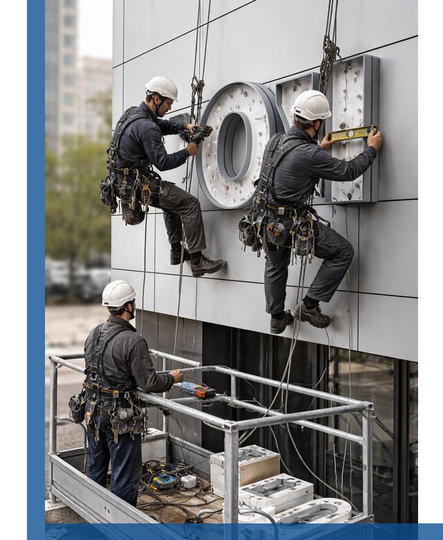 Профессиональный монтаж световых букв в Старом Осколе под ключ