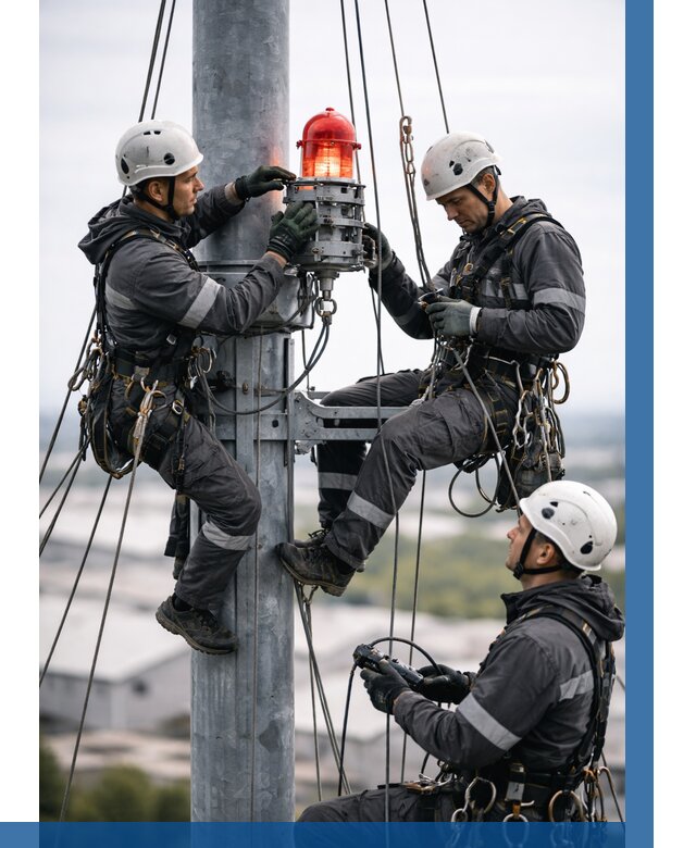 Монтаж заградительных огней в Старом Осколе от 8599 р. | ВЫСОТНИК-Срк