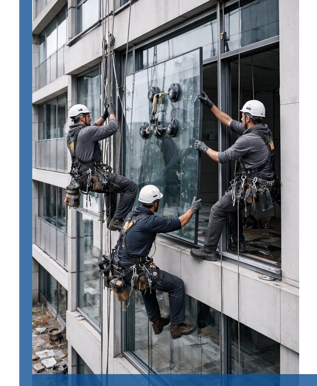 Фасадное остекление и монтаж витражей зданий в Старом Осколе под ключ