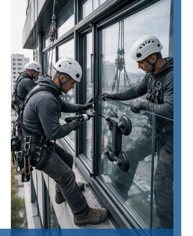 Витражное остекление зданий в Старом Осколе от 3541 р. | ВЫСОТНИК-Срк