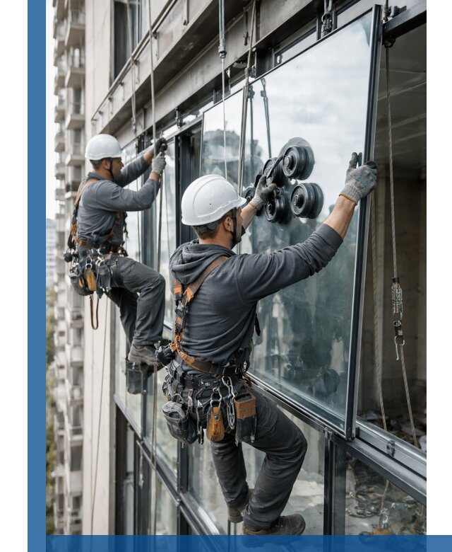 Витражное остекление фасадов и лоджий в Старом Осколе под ключ