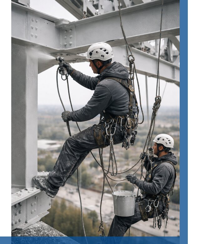 Покраска металлоконструкций на высоте в Старом Осколе 354 р |ВЫСОТНИК-Срк