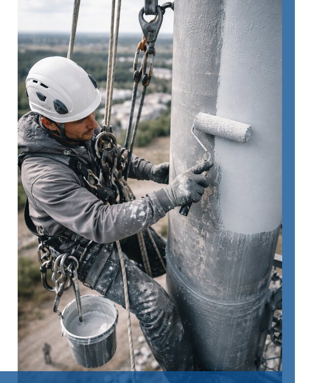 Покраска мачт связи под ключ в Старом Осколе от 860 р. | ВЫСОТНИК-Срк