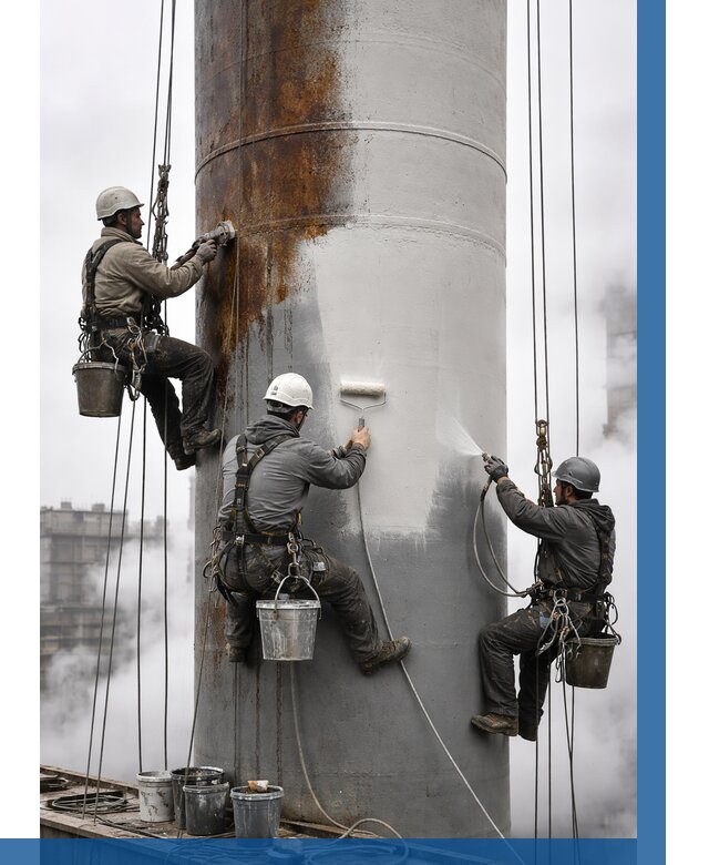 Покраска дымовых труб в Старом Осколе от 8599 р. | ВЫСОТНИК-Срк