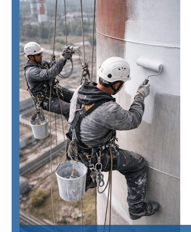 Покраска дымовых труб в Старом Осколе: антикоррозийная защита и восстановление
