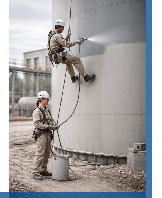 Покраска резервуаров в Старом Осколе от 1214 р. | ВЫСОТНИК-Срк — заказать