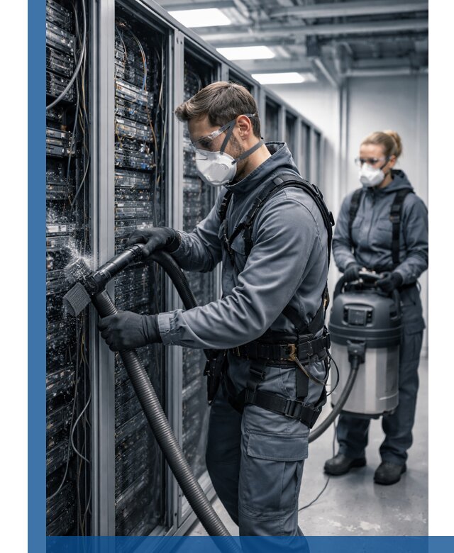 Обеспыливание серверной комнаты в Старом Осколе, профессиональная очистка