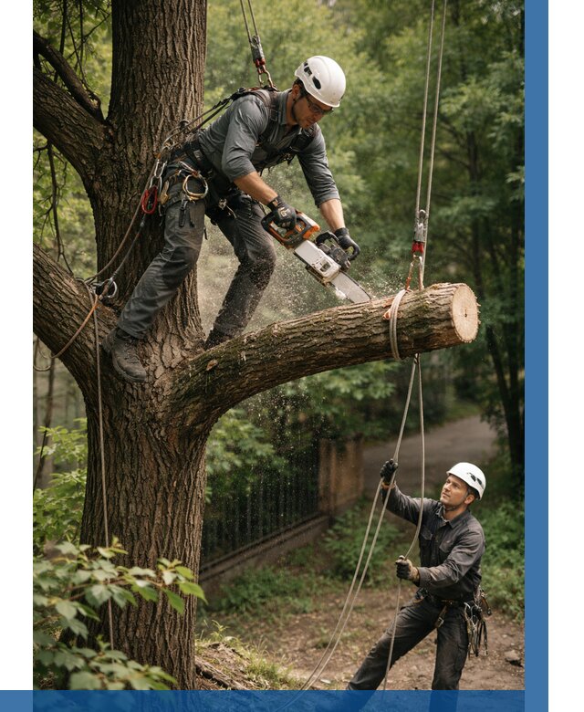 Спил деревьев альпинистами в Старом Осколе от 8094 р. | ВЫСОТНИК-Срк