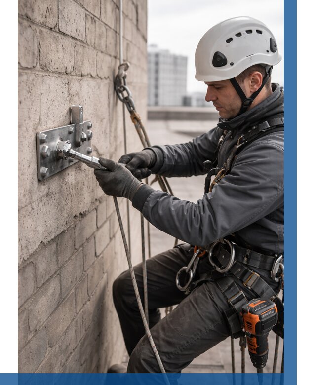 Установка анкерных точек в Старом Осколе от 3541 р. | ВЫСОТНИК-Срк