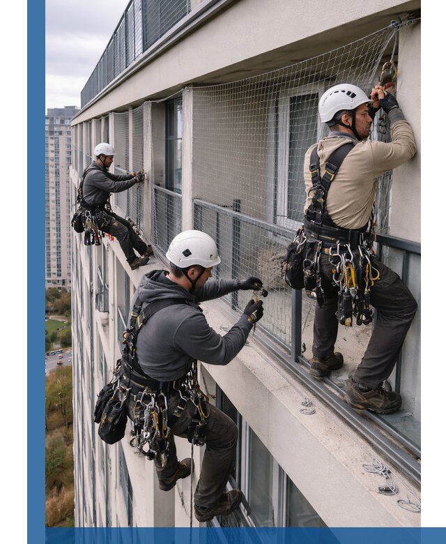 Профессиональный монтаж защитной сетки от птиц в Старом Осколе