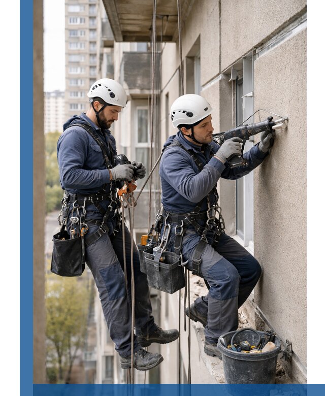 Промышленные альпинисты высотные работы и монтаж в Старом Осколе